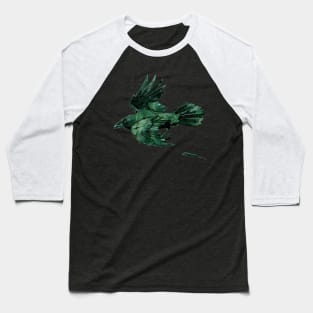 Watercolor Raven 2 Baseball T-Shirt